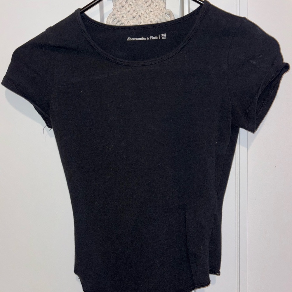 Abercrombie & Fitch Women's Black Tee Bodysuit
